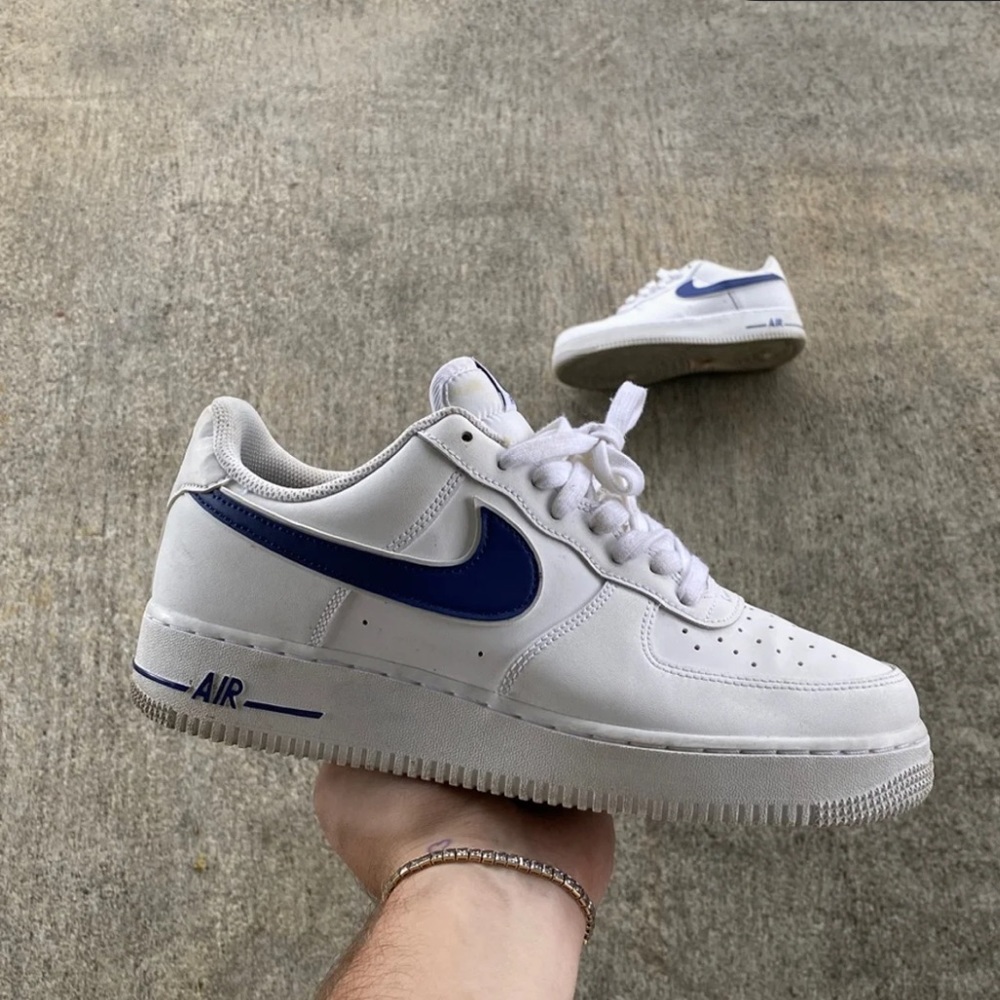 Nike af1 white deep royal size 9